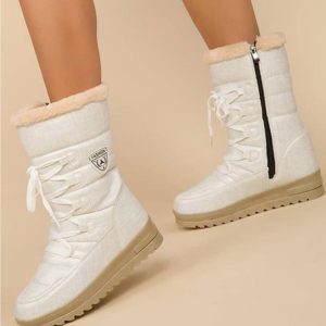 Twn995 Kadın Kar Botu Yünlü Bayan Bot