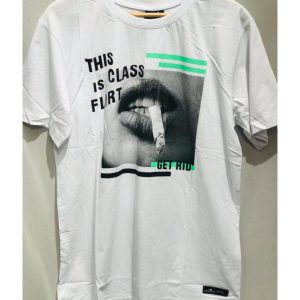 Tshirt This Is Class Flirt Beyaz