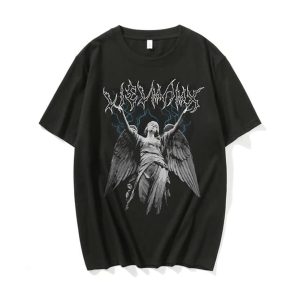 Emo Lightning Angel Unisex Oversize T-shirt