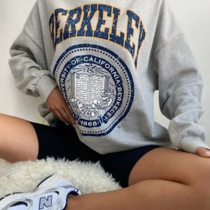 Berkeley Baskılı Rahat Kesim Sweatshirt