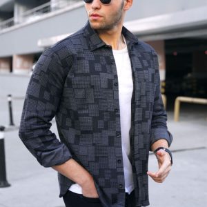 Antrasit Basic Erkek Gömlek 5523