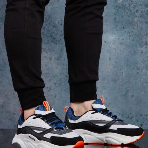 Beyaz Mavi Erkek Sneaker