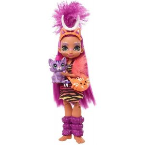 Cave Club Mor Saçlı Roaralai Bebek (25 cm) ile Dinozoru GNL82-GNL84