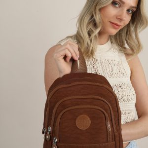 Taba Unisex Krinkıl Kumaş Çok Bölmeli Okul Ve Sırt Ça