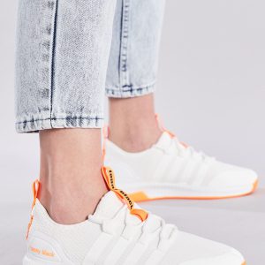 Unisex Beyaz Oranj Spor Ayakkabı Tbqnt
