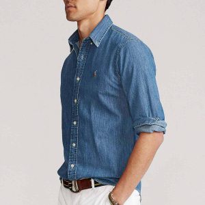 Custom Fit Denim Gömlek