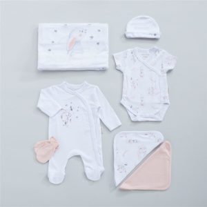 Bunny 7 Parça Yeni Doğan Hastane Çıkışı Beyaz