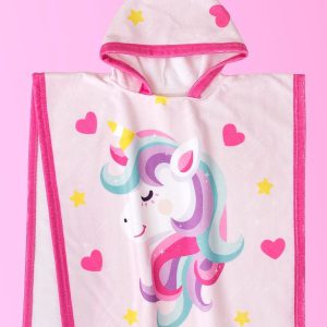 Çocuk Panço Plaj Havlusu Unicorn