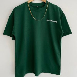 Yeşil Unısex Les Benjamins Oversize Tshirt