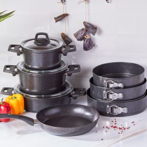 Biogranit Blackgold 10 Parça Tencere Seti