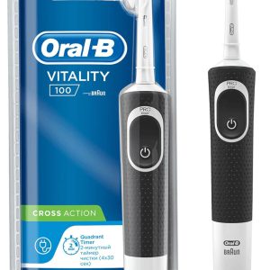   D100 Şarj Edilebilir Diş Fırçası Cross Action Siyah