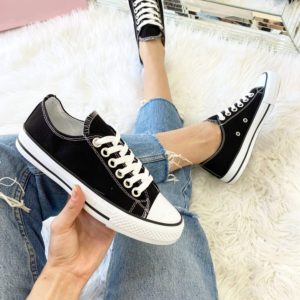 Unısex Siyah Kısa Cnvrs Spor Ayakkabı