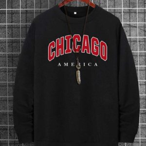 Chicago Baskılı Sweatshirt