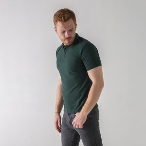 Yeşil Basic Polo Yaka T-shirt