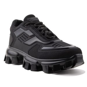 Unisex Siyah Yüksek Tabanlı Sneaker Kalın Taban Günlük