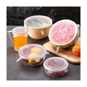 Tazeliği Koruyan 6'lı Silikon Strech Kapaklar