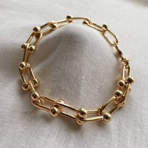 Unisex Altın Tiffany Bileklik