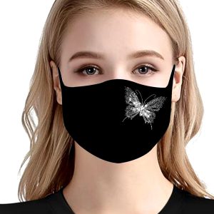 Yıkanabilir Swarovski Taş Baskılı Maske