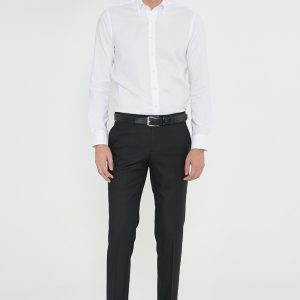 Erkek Siyah Slim Fit Klasik Pantolon