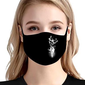 Yıkanabilir Swarovski Taş Baskılı  Maske