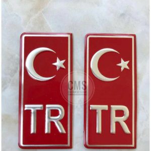 Tr Plaka Stıcker 2'li - Türkiye Plaka Stıcker - Türkiye