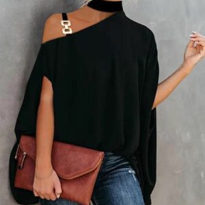 Toka Detaylı Sandy Salaş Bluz