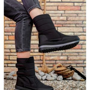 Yeni Sezon Içi Polarlı Paraşüt Kumaş Kışlık Kar Botu