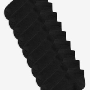 10'lu Ekonomik Paket Siyah Patik Çorap