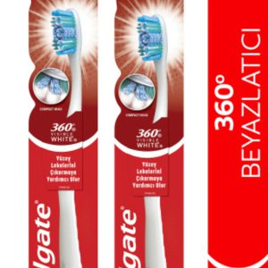 360 Visible White Beyazlatıcı Orta Diş Fırçası X 2 Ad