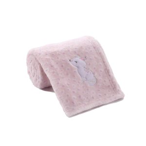 CREVENT 30''X40'' Cute Plush Cozy and Warm Fleece Baby Blan
