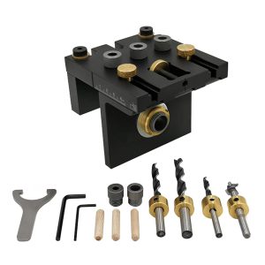 Drilling Guide 3-in-1 Woodworking Doweling Jig Kit with Pos