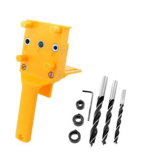 Volwco Self Centering Woodworking Dowel Jig Set Fits 6/8/10