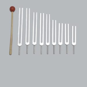 TFS 9 Solfeggio Tuning Fork Set for Healing with Pouch+mall