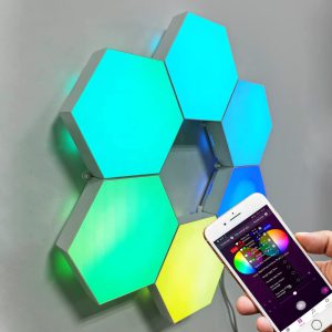 The Spacci-Hexagon LED Modular DIY Wall Light - App control