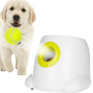 Dog Toy Tennis Launcher, 3 Levels Dog Ball Thrower Machine,