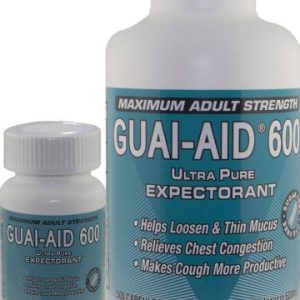 524 Guai-Aid 600mg"Ultra-Pure" Guaifenesin Veg. Capsules (I