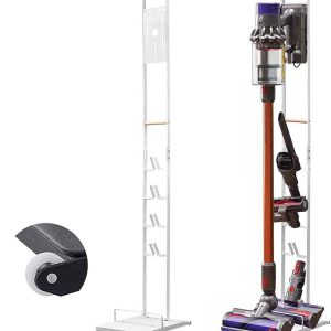 BEONE Vacuum Cleaner Stand Holder with Wheels, Metal Floor