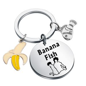 WSNANG Anime Banana Fish Keychain Anime Cosplay Cartoon Ash