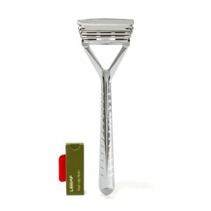The Leaf Razor (Chrome) - Eco friendly body and head shaver