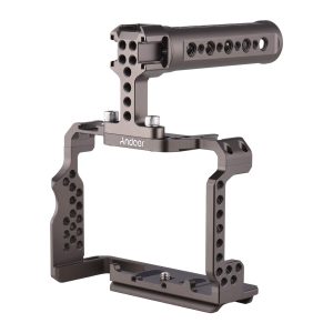 Aluminum Alloy Camera Cage Kit with Video Rig Top Handle Gr