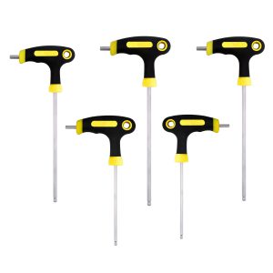5 Pieces Hex Allen Key Wrench, 2.5-6mm T-Handle Metric Bike
