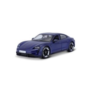 Bburago Porsche Taycan Turbo S in Blue 1/24 Scale (18-21098