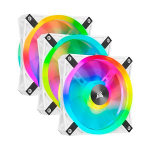 Corsair Ql Series, Icue Ql120 Rgb, 120Mm Rgb Led Pwm White