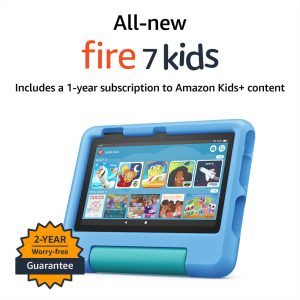All-new Fire 7 Kids tablet, 7" display, ages 3-7, with cont