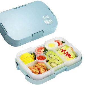 COOLBABY Kids Lunch Box, Bento Box for Kid with 6 Compartme
