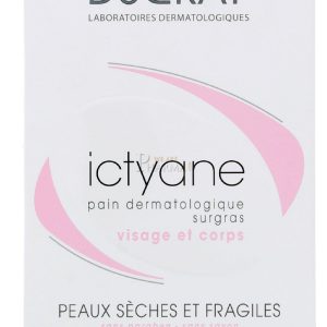 Ducray Ictyane Soap Free Bar For Dryness 200 G, Pack of 1