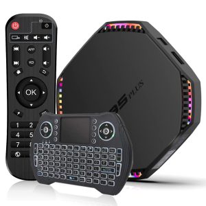 Android TV Box 11.0, EASYTONE Smart TV Box RK3566 4-Core 64