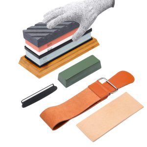Complete Knife Sharpening Stone Kit–400/1000 and 3000/800