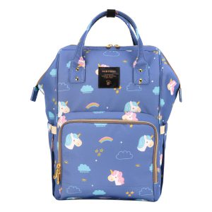 SUNVENO Printed Diaper Bag Backpack Large Capacity Baby Bag