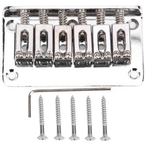 6 telli sabit köprü e-gitar Hardtail sele köprüsü yede